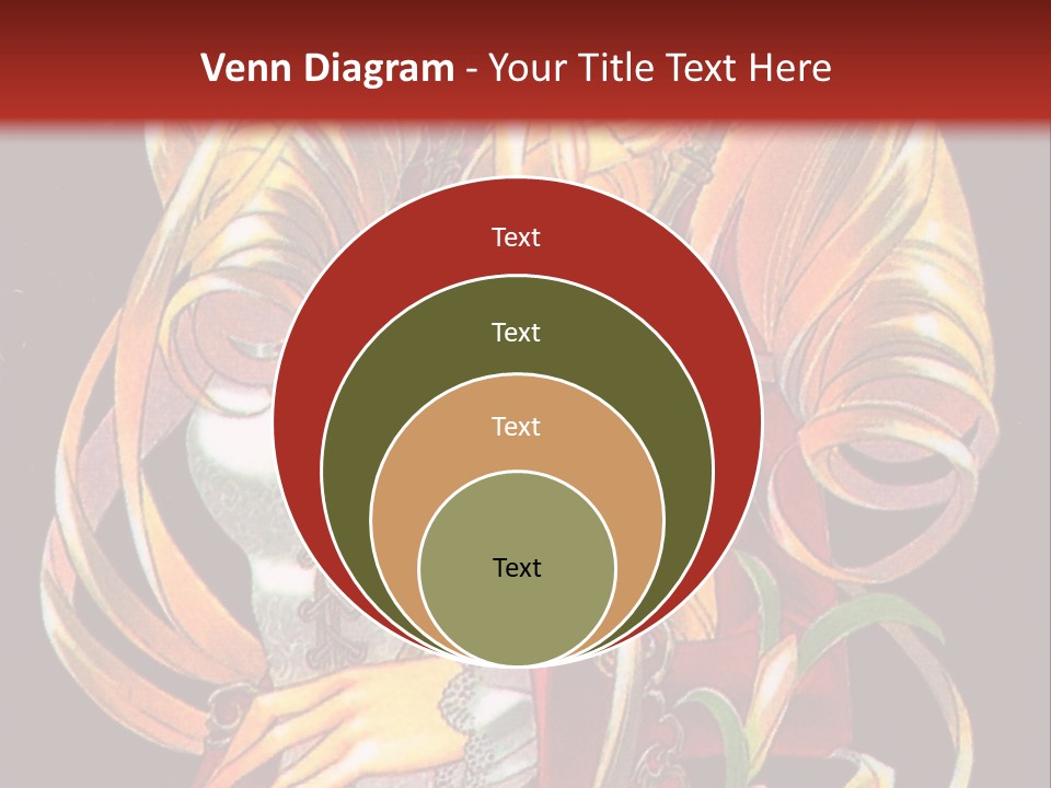 A Beautiful Woman With Flowers On Her Body Powerpoint Template PowerPoint Template