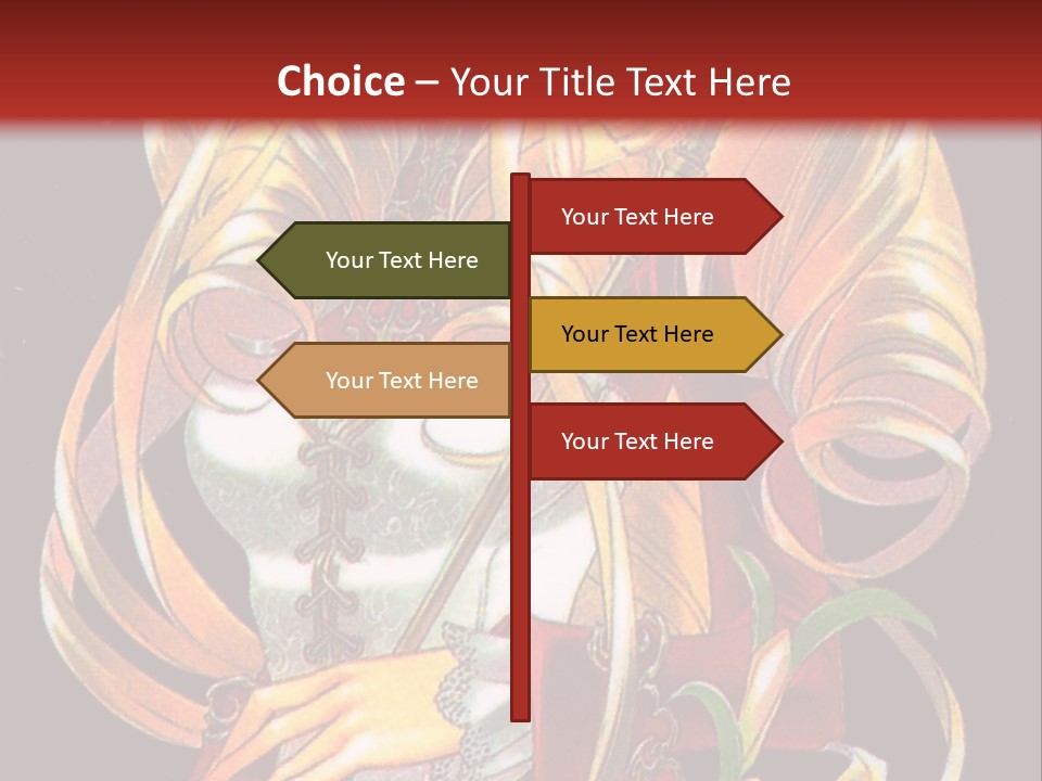 A Beautiful Woman With Flowers On Her Body Powerpoint Template PowerPoint Template