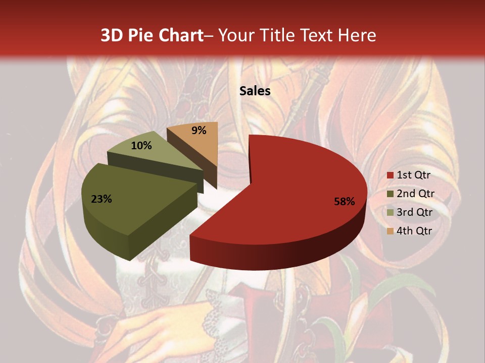 A Beautiful Woman With Flowers On Her Body Powerpoint Template PowerPoint Template