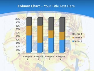 A Couple Of People With Yellow Flowers In Their Hands PowerPoint Template