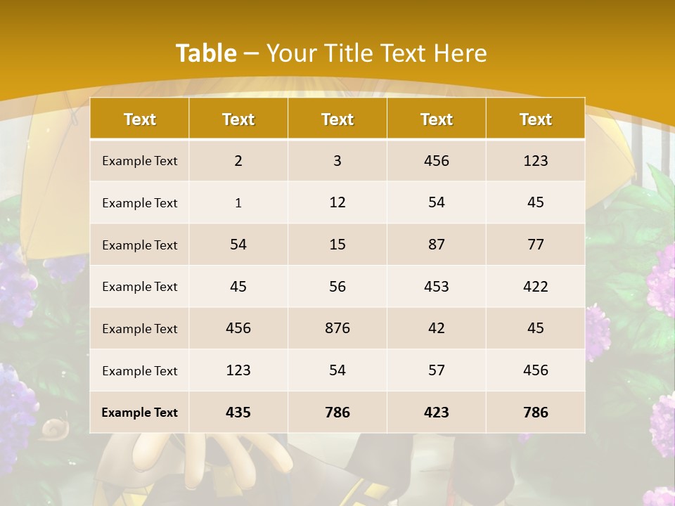 A Couple Of Anime Characters Holding Umbrellas PowerPoint Template