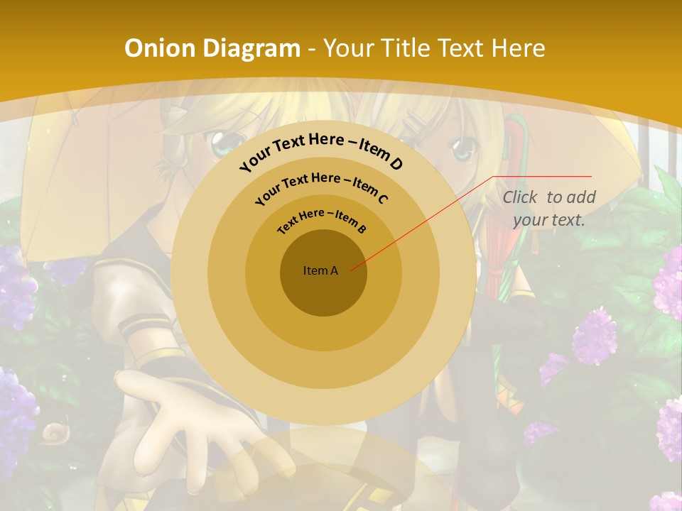 A Couple Of Anime Characters Holding Umbrellas PowerPoint Template