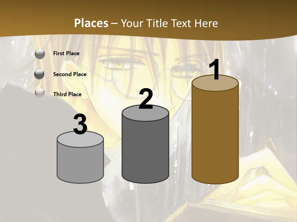 A Man With Glasses Is Holding A Book PowerPoint Template