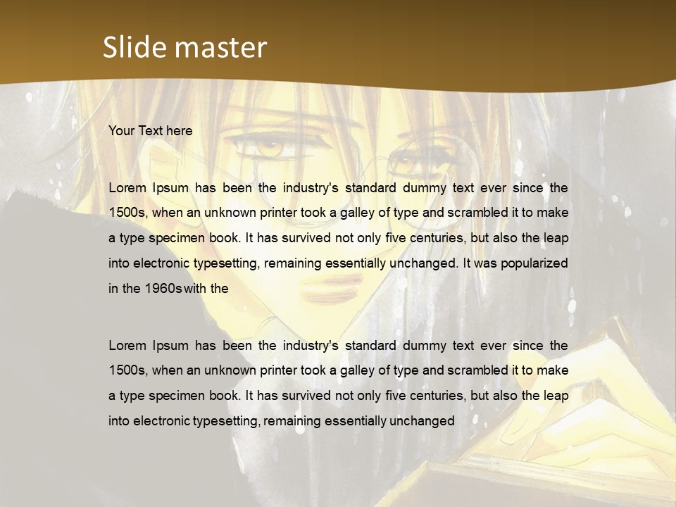 A Man With Glasses Is Holding A Book PowerPoint Template