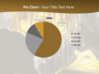 A Man With Glasses Is Holding A Book PowerPoint Template