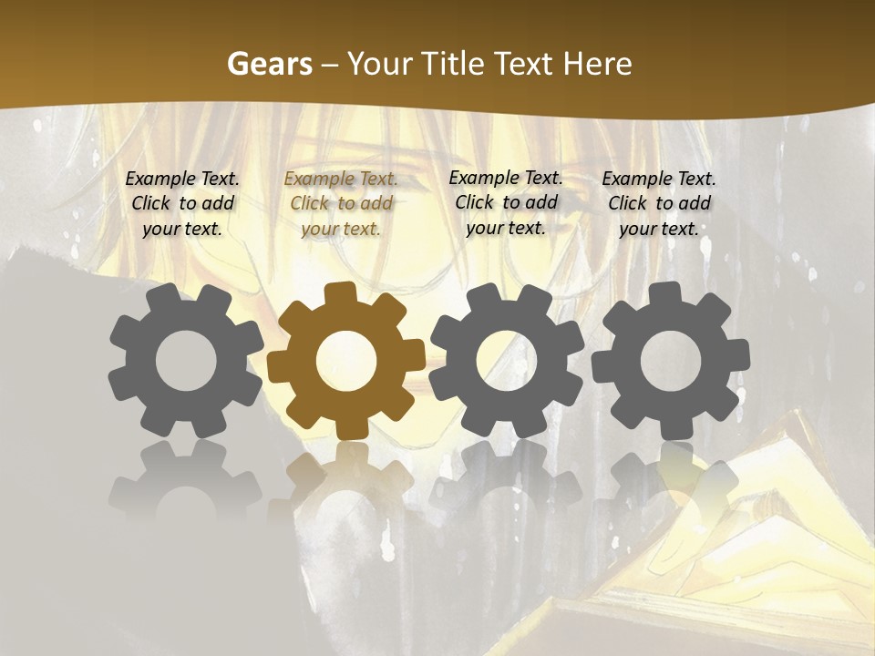 A Man With Glasses Is Holding A Book PowerPoint Template