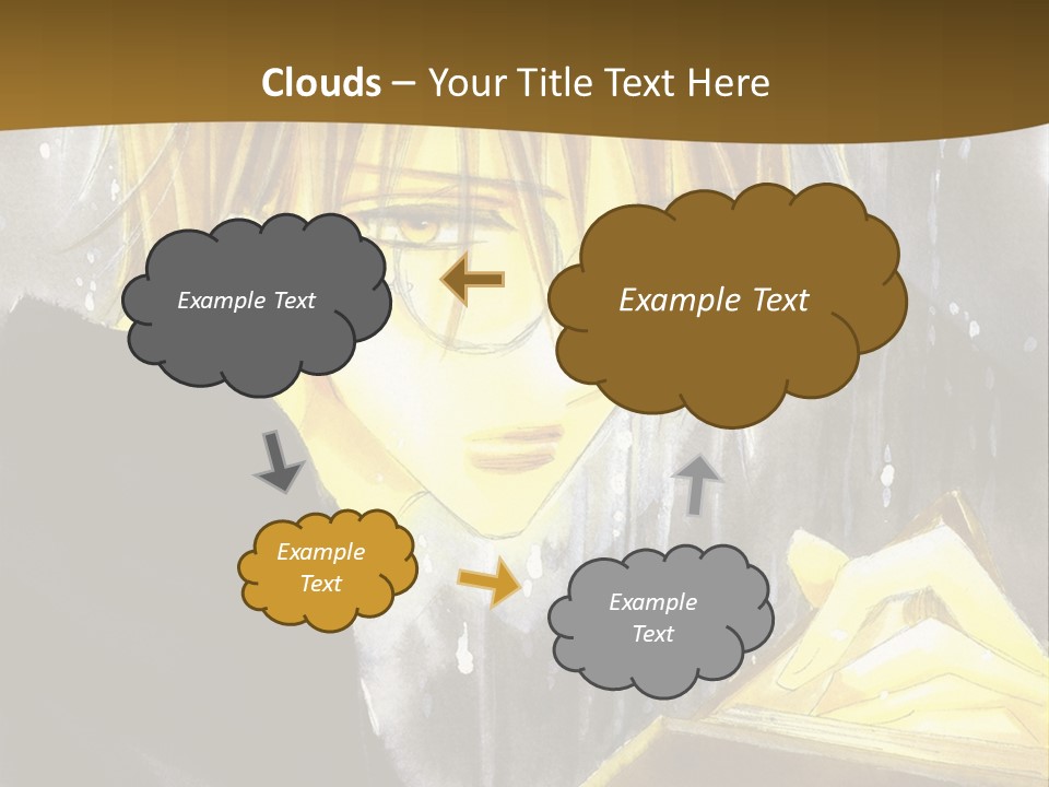 A Man With Glasses Is Holding A Book PowerPoint Template