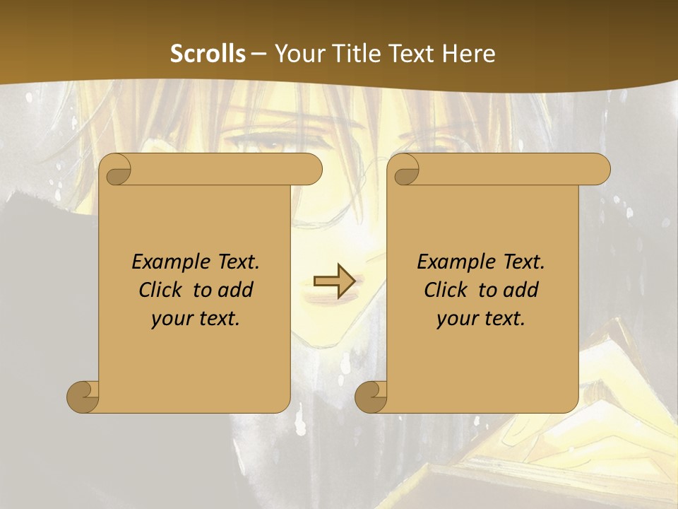 A Man With Glasses Is Holding A Book PowerPoint Template