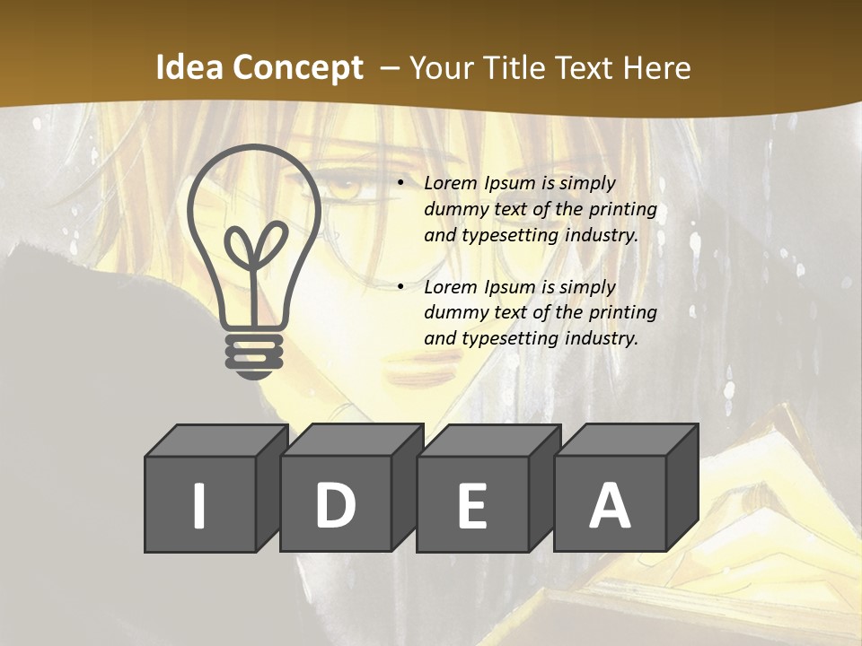 A Man With Glasses Is Holding A Book PowerPoint Template
