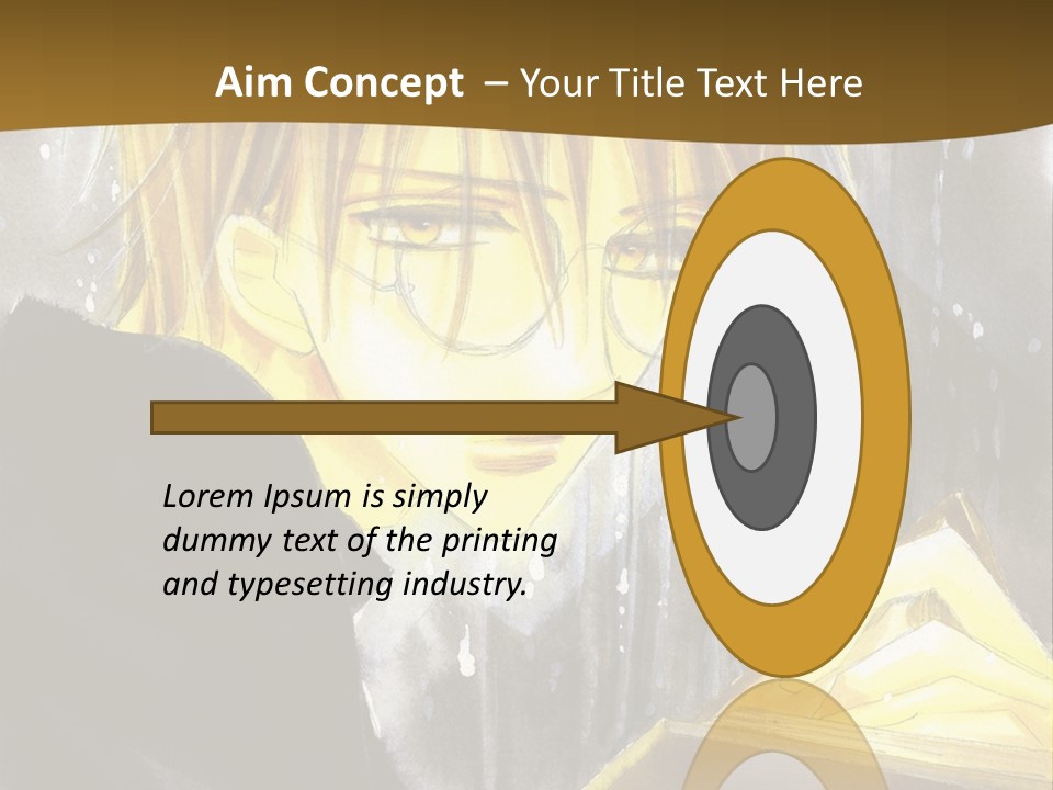 A Man With Glasses Is Holding A Book PowerPoint Template