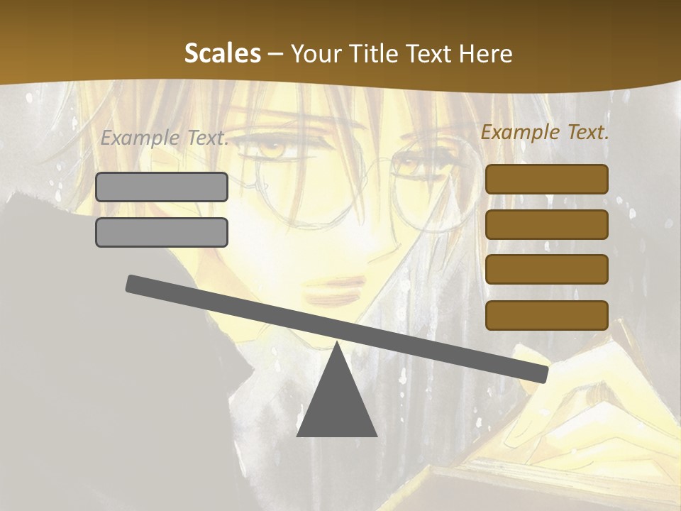 A Man With Glasses Is Holding A Book PowerPoint Template