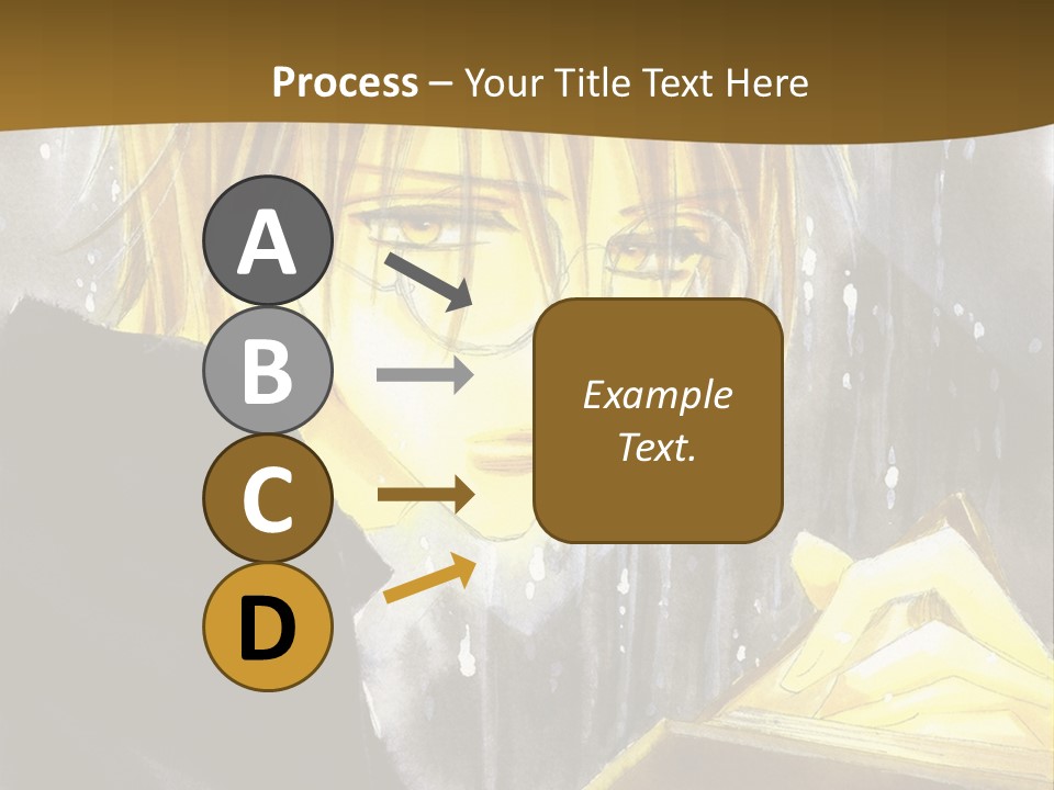 A Man With Glasses Is Holding A Book PowerPoint Template