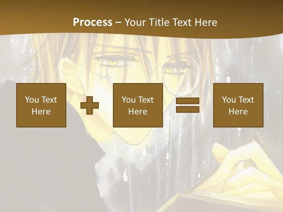 A Man With Glasses Is Holding A Book PowerPoint Template
