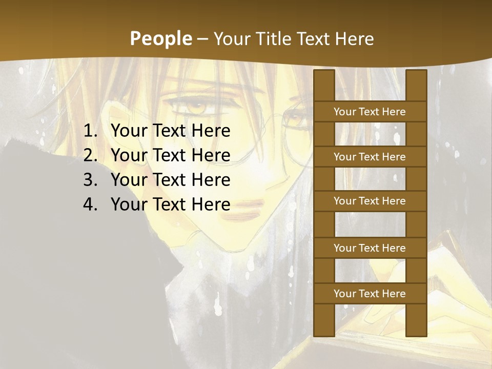 A Man With Glasses Is Holding A Book PowerPoint Template
