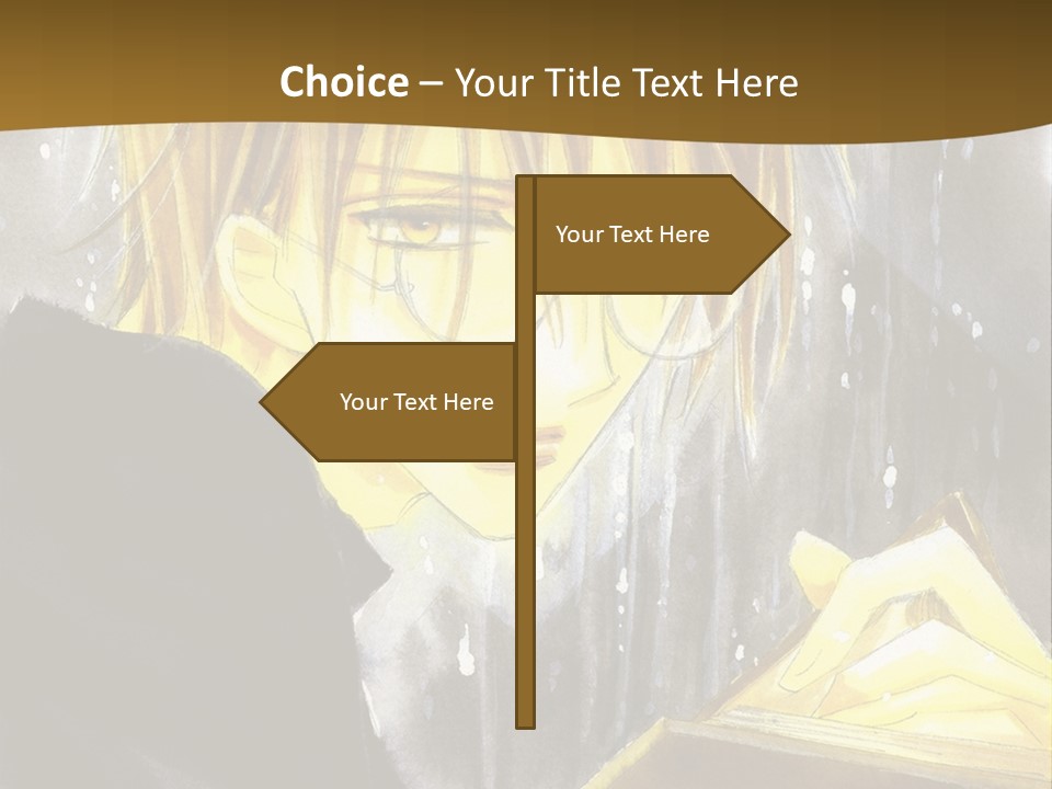 A Man With Glasses Is Holding A Book PowerPoint Template