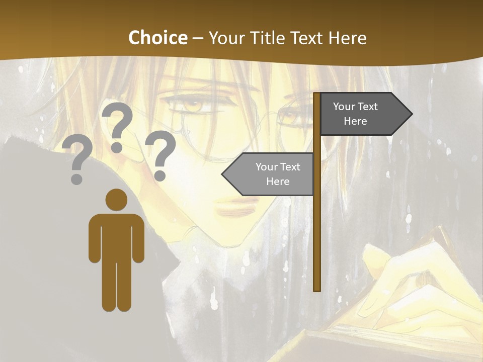 A Man With Glasses Is Holding A Book PowerPoint Template