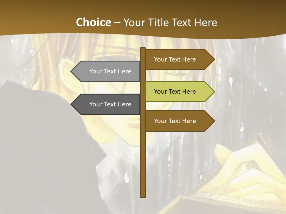 A Man With Glasses Is Holding A Book PowerPoint Template