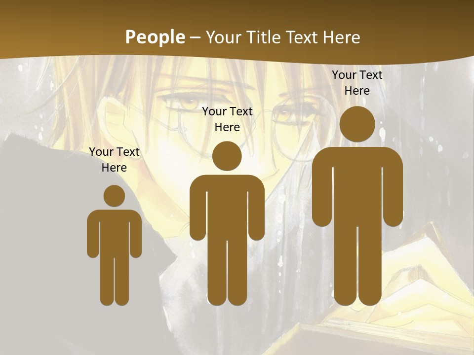 A Man With Glasses Is Holding A Book PowerPoint Template