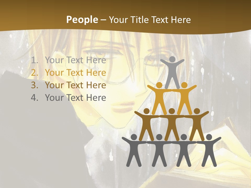 A Man With Glasses Is Holding A Book PowerPoint Template