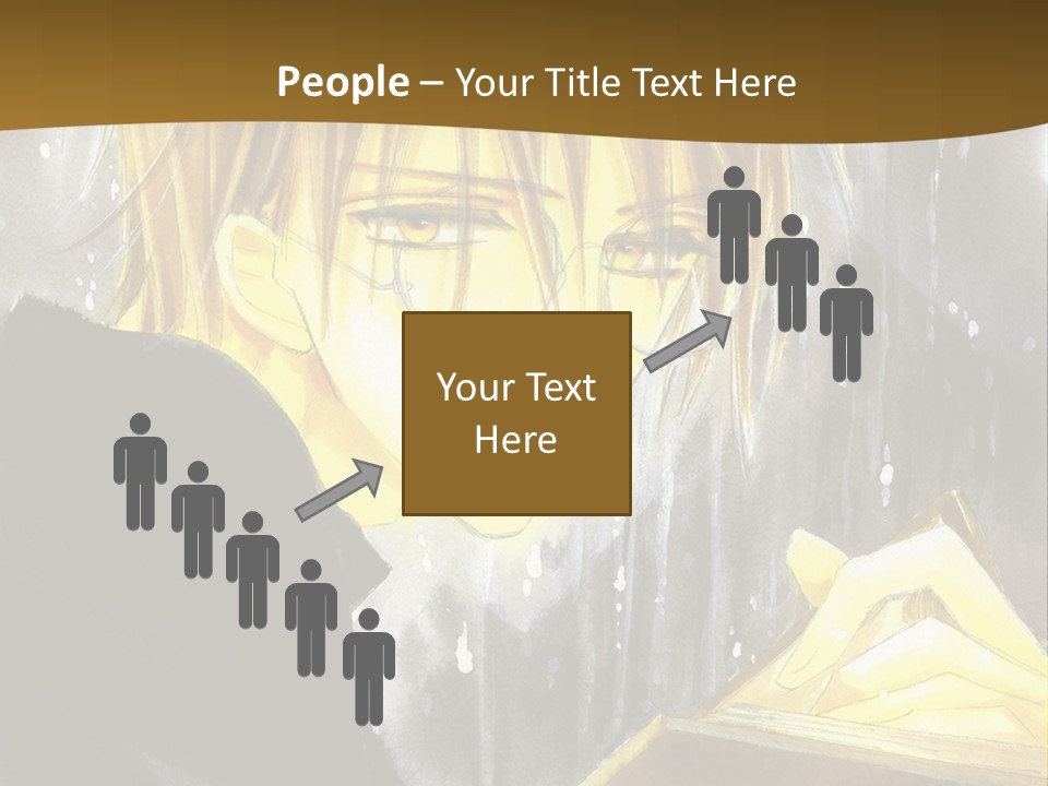 A Man With Glasses Is Holding A Book PowerPoint Template