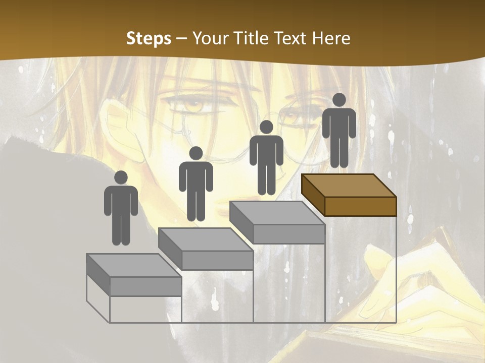A Man With Glasses Is Holding A Book PowerPoint Template