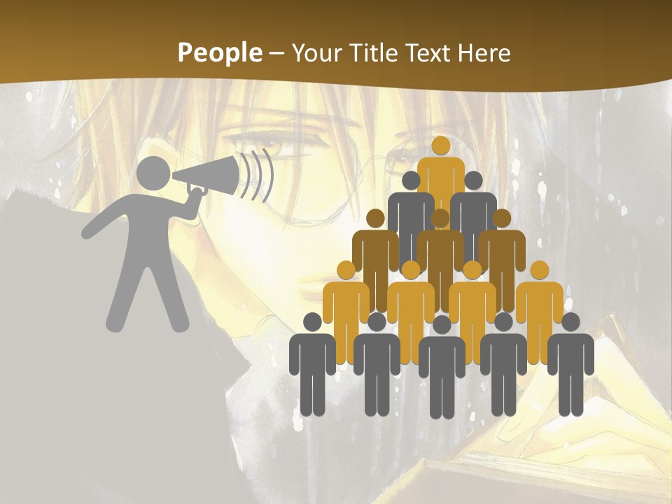 A Man With Glasses Is Holding A Book PowerPoint Template