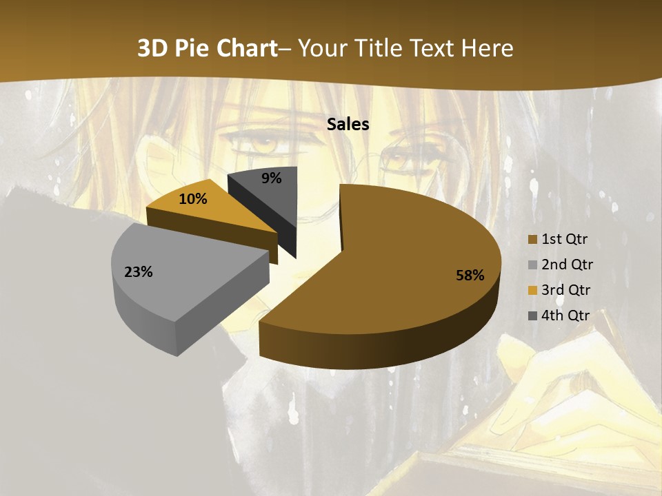 A Man With Glasses Is Holding A Book PowerPoint Template