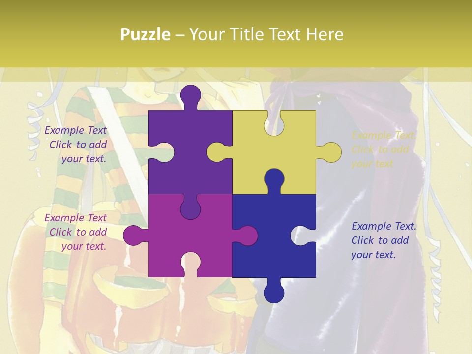 A Couple Of People Standing Next To Each Other PowerPoint Template