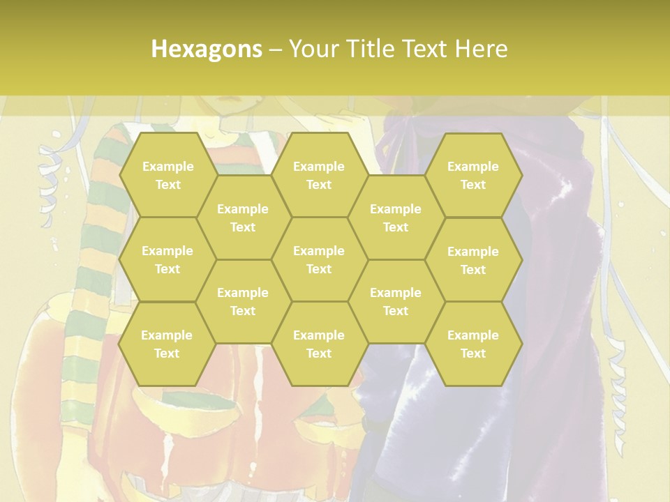 A Couple Of People Standing Next To Each Other PowerPoint Template