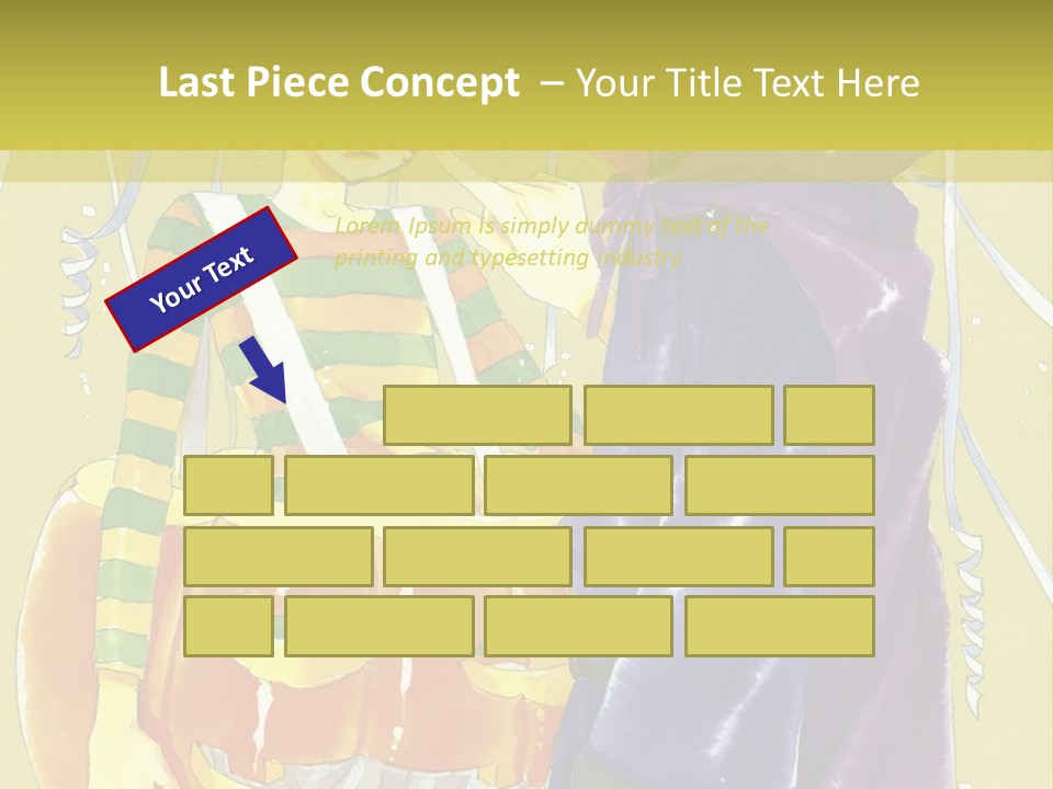 A Couple Of People Standing Next To Each Other PowerPoint Template
