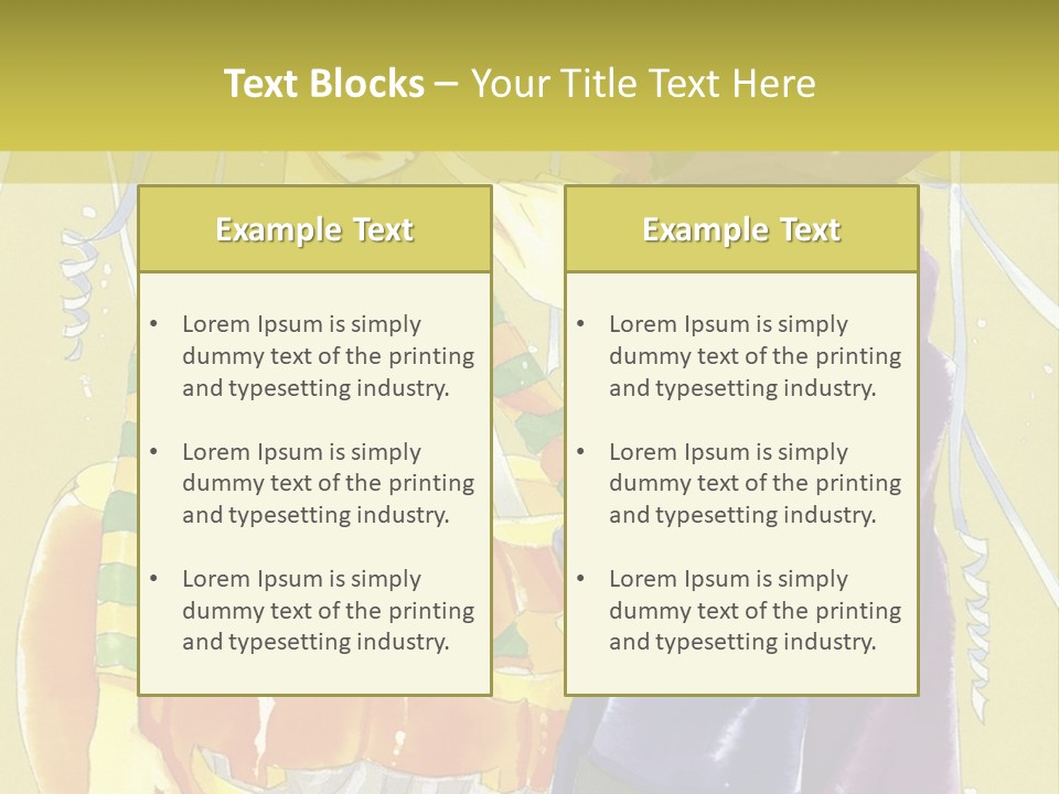 A Couple Of People Standing Next To Each Other PowerPoint Template