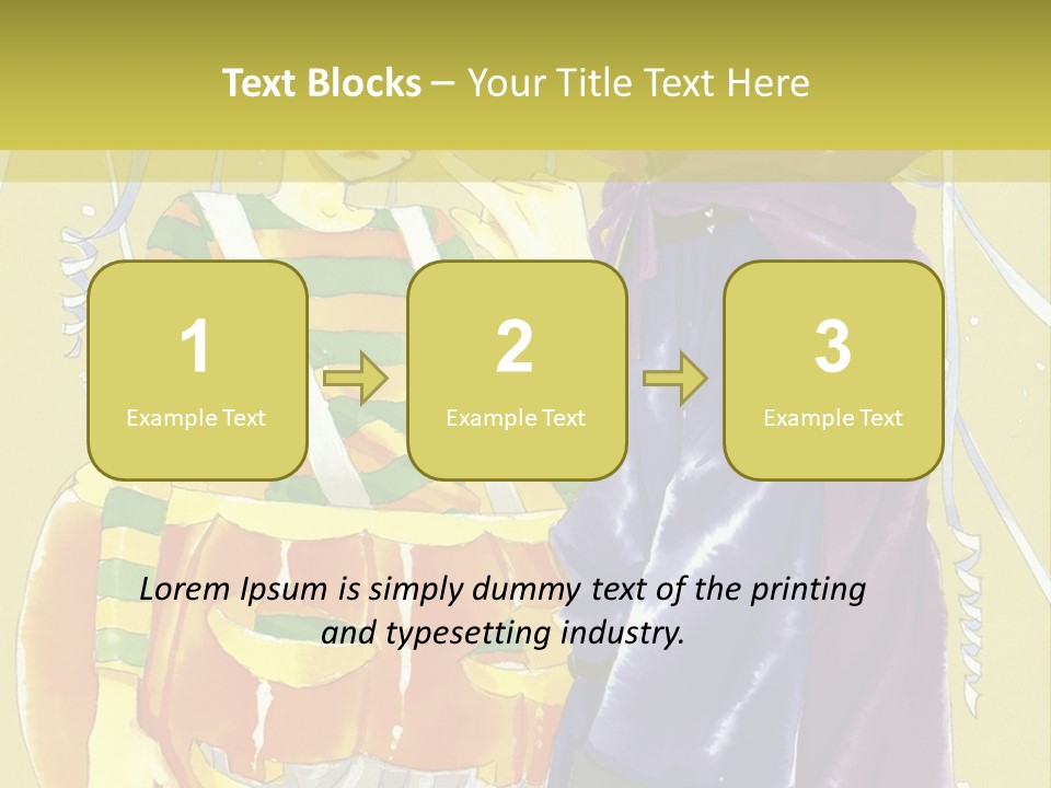 A Couple Of People Standing Next To Each Other PowerPoint Template