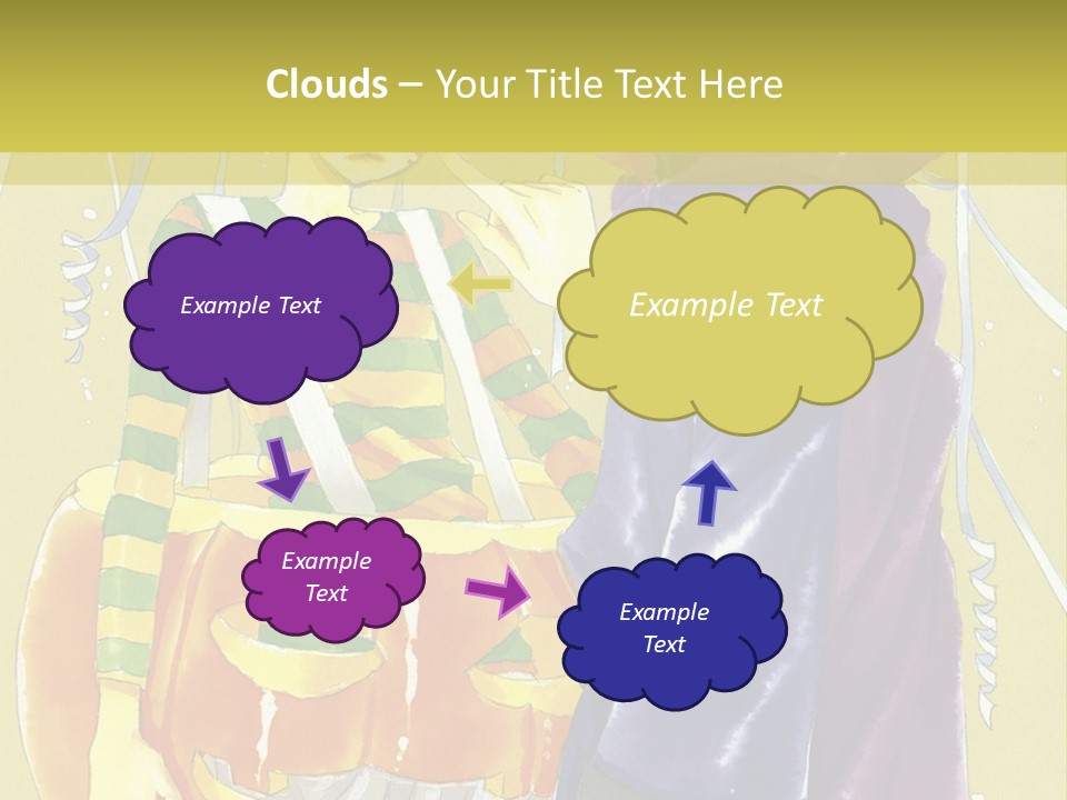 A Couple Of People Standing Next To Each Other PowerPoint Template