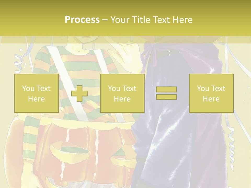 A Couple Of People Standing Next To Each Other PowerPoint Template