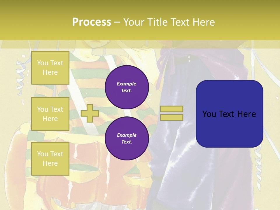 A Couple Of People Standing Next To Each Other PowerPoint Template