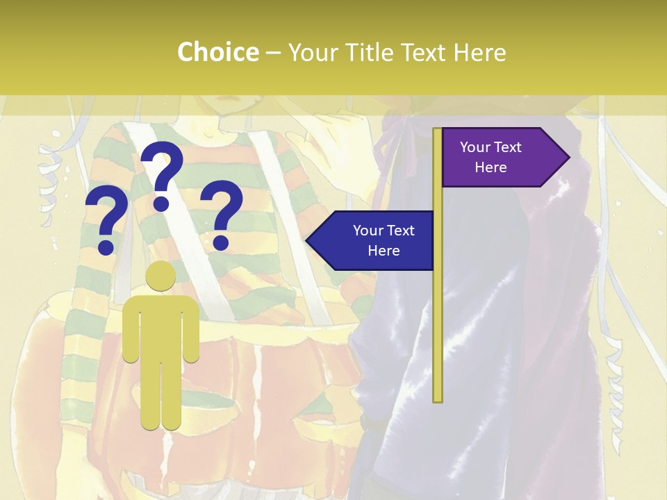 A Couple Of People Standing Next To Each Other PowerPoint Template