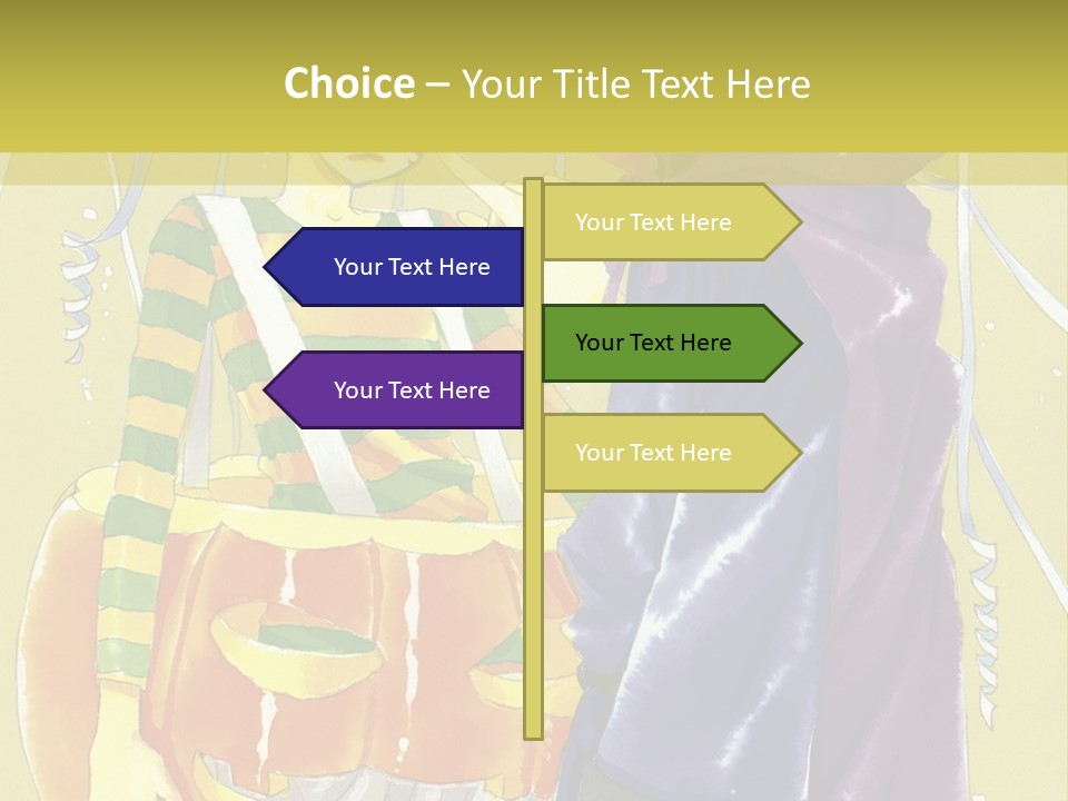 A Couple Of People Standing Next To Each Other PowerPoint Template