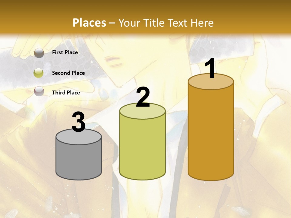 A Man In A Yellow Jacket Is Holding A Knife PowerPoint Template