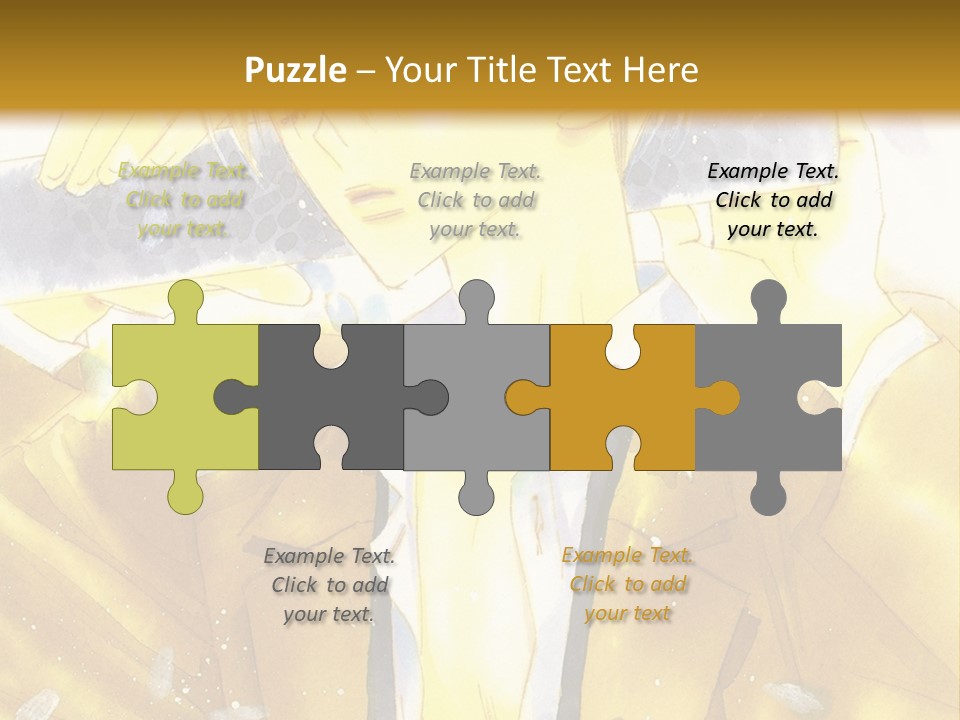 A Man In A Yellow Jacket Is Holding A Knife PowerPoint Template