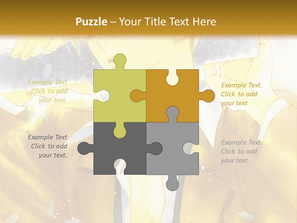 A Man In A Yellow Jacket Is Holding A Knife PowerPoint Template