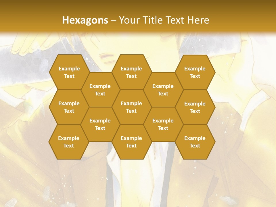 A Man In A Yellow Jacket Is Holding A Knife PowerPoint Template