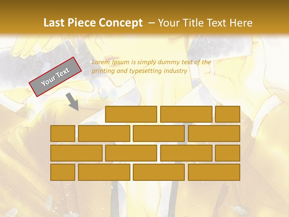 A Man In A Yellow Jacket Is Holding A Knife PowerPoint Template