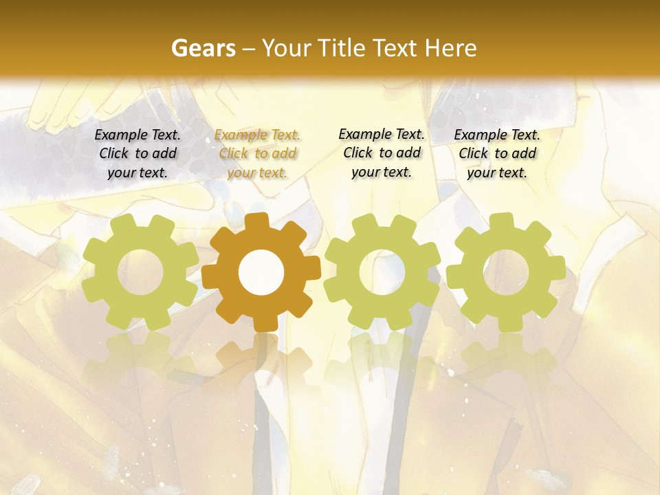 A Man In A Yellow Jacket Is Holding A Knife PowerPoint Template