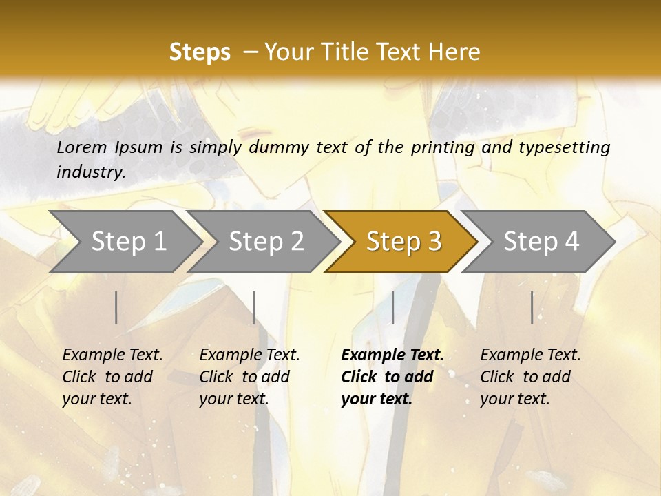 A Man In A Yellow Jacket Is Holding A Knife PowerPoint Template