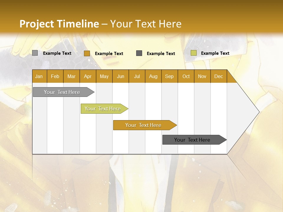 A Man In A Yellow Jacket Is Holding A Knife PowerPoint Template
