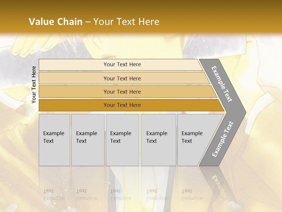 A Man In A Yellow Jacket Is Holding A Knife PowerPoint Template