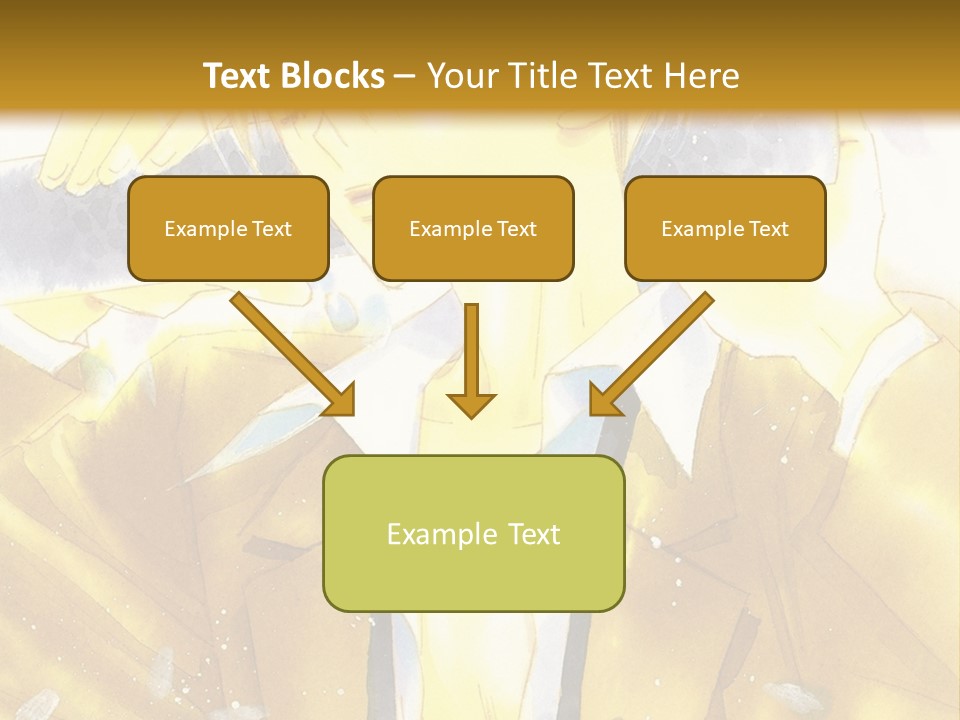 A Man In A Yellow Jacket Is Holding A Knife PowerPoint Template