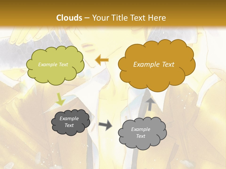 A Man In A Yellow Jacket Is Holding A Knife PowerPoint Template