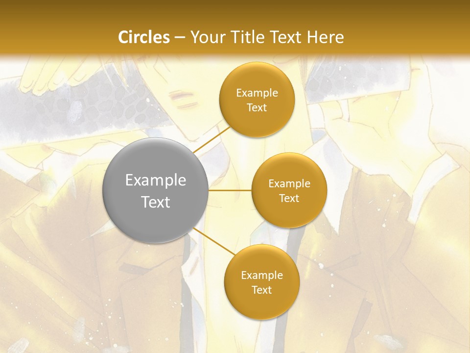 A Man In A Yellow Jacket Is Holding A Knife PowerPoint Template