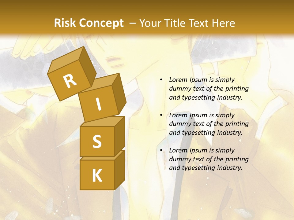 A Man In A Yellow Jacket Is Holding A Knife PowerPoint Template